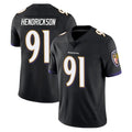 Odoa B.Ravens #91 Trey Hendrickson Player Black Vapor Untouchable Limited Home Stitched Jerseys