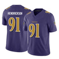 Odoa B.Ravens #91 Trey Hendrickson Player Purple Vapor F.U.S.E. Limited Game Stitched Jerseys