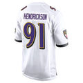 Odoa B.Ravens #91 Trey Hendrickson Player White Alternate Home Game Stitched Jerseys