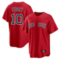 Odoa B.Red Sox #10 Trevor Story Player Red Home Game Stitched Jerseys
