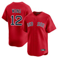 Odoa B.Red Sox #12 Connor Wong Player Red Limited Home Game Stitched Jerseys