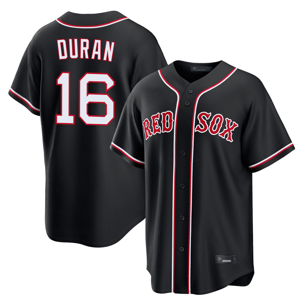 Odoa B.Red Sox #16 Jarren Duran Player Black Out Home Game Stitched Jerseys