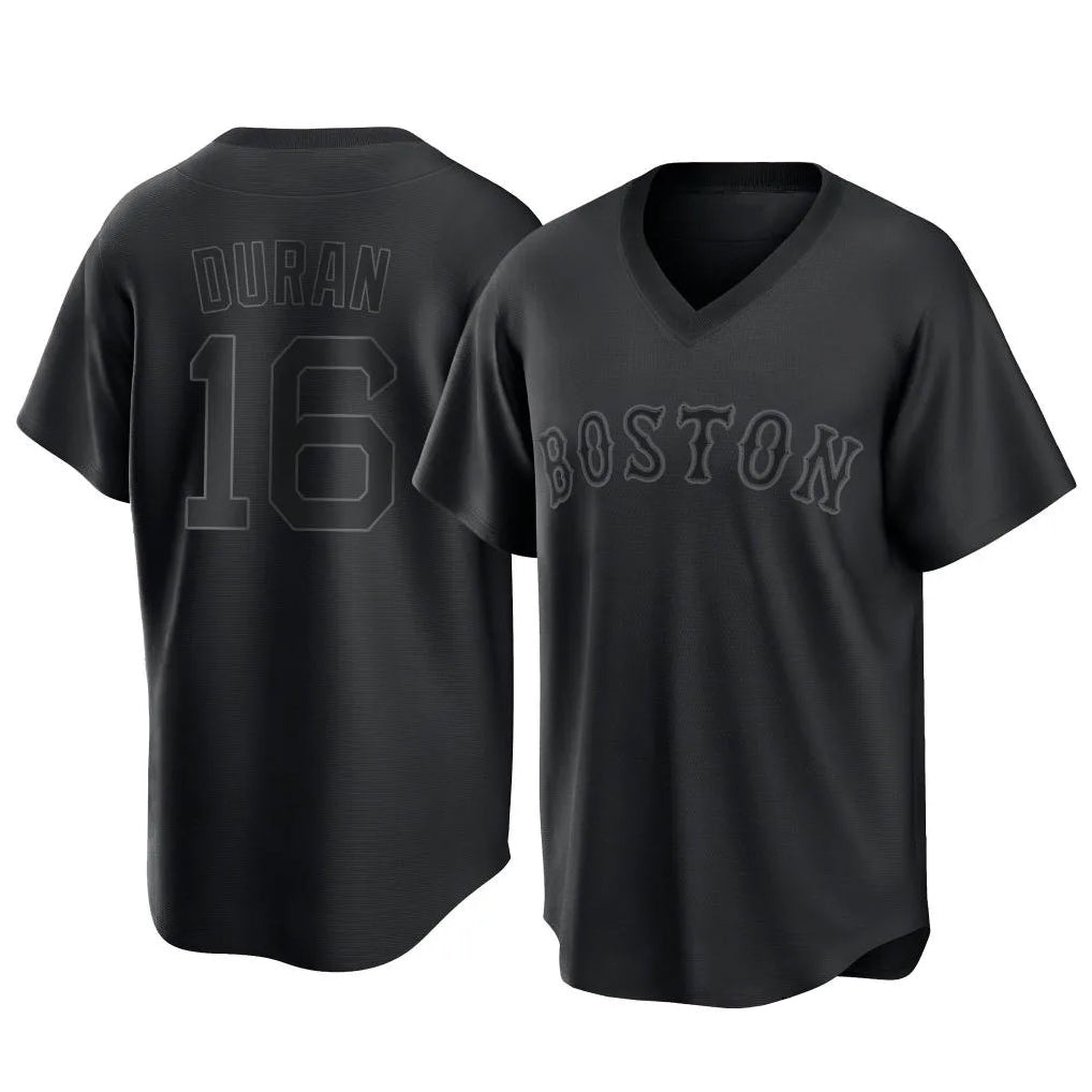 Odoa B.Red Sox #16 Jarren Duran Player Black T-shirt Home Game Stitched Jerseys