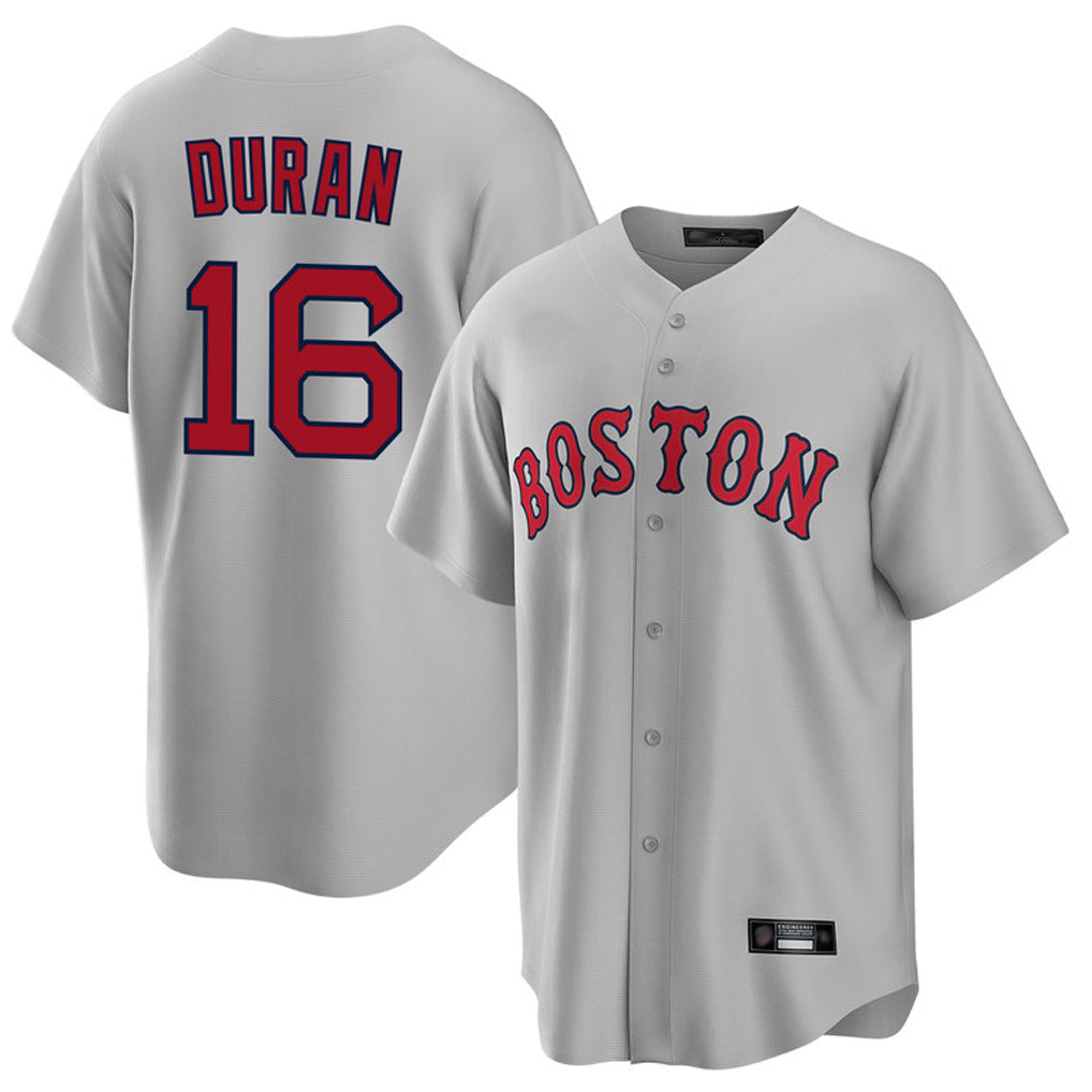 Odoa B.Red Sox #16 Jarren Duran Player Gray Road Home Game Stitched Jersey