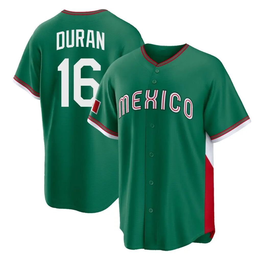 Odoa B.Red Sox #16 Jarren Duran Player Green Mexico 2026 World Classic Home Game Stitched Jerseys
