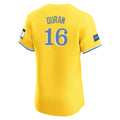Odoa B.Red Sox #16 Jarren Duran Player Yellow Limited Elite Home Game Stitched Jerseys