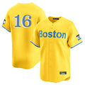 Odoa B.Red Sox #16 Jarren Duran Player Yellow Limited Home Game Stitched Jersey