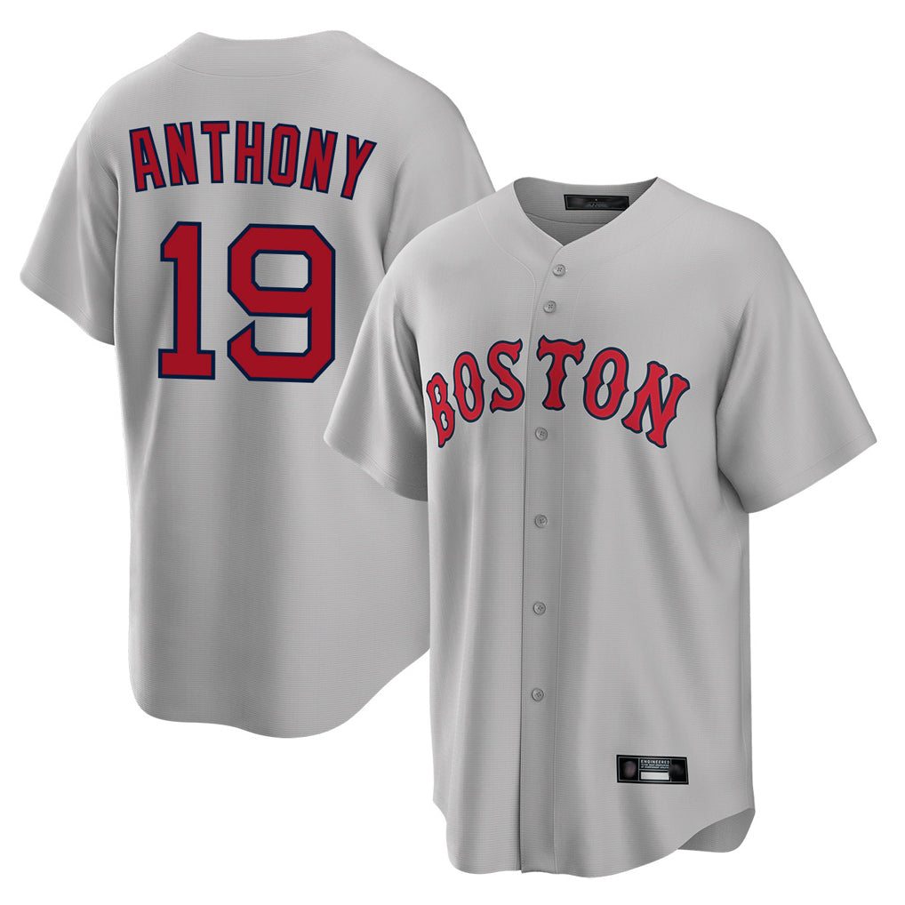Odoa B.Red Sox #19 Roman Anthony Player Gray Road Home Game Stitched Jerseys