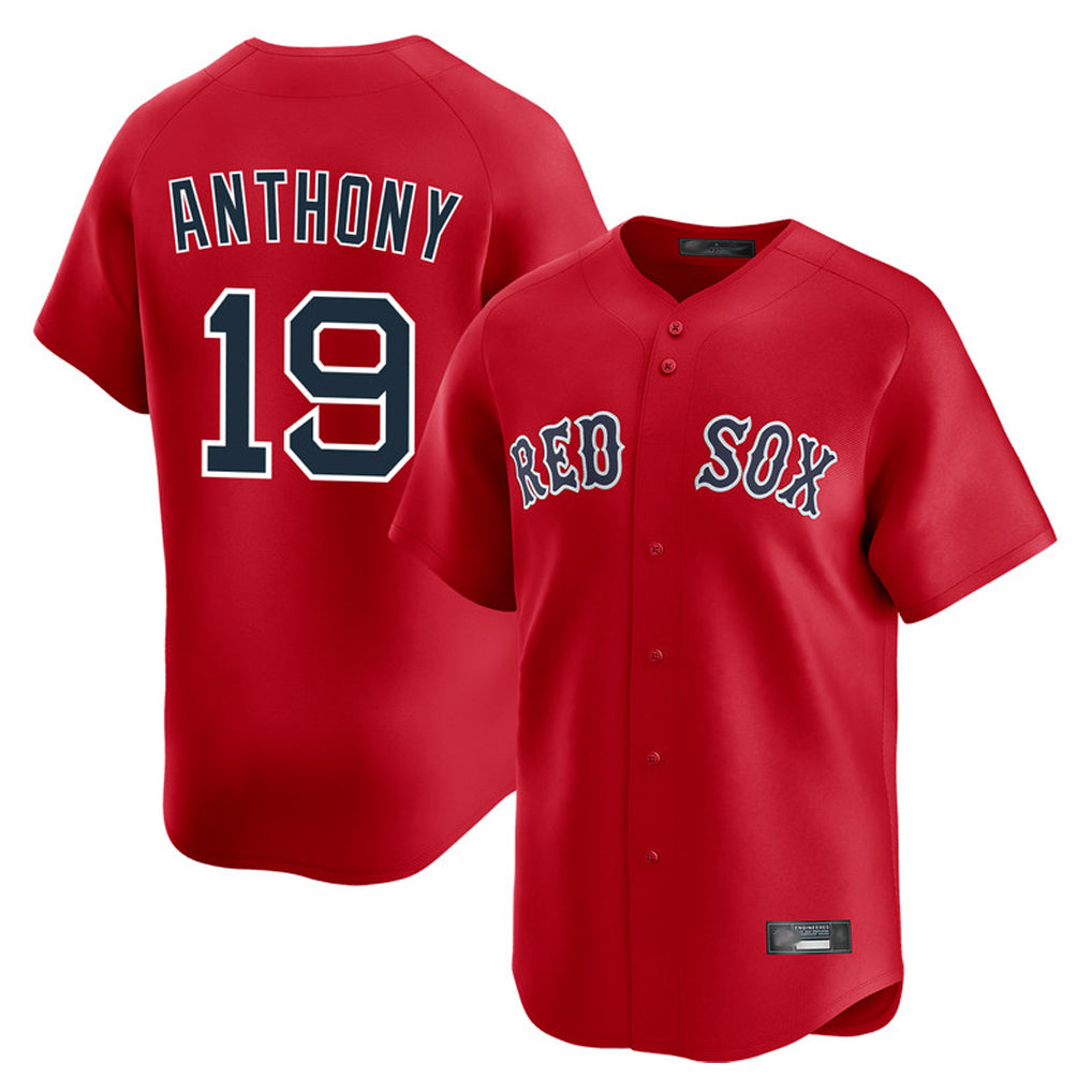 Odoa B.Red Sox #19 Roman Anthony Player Red Limited Home Game Stitched Jerseys