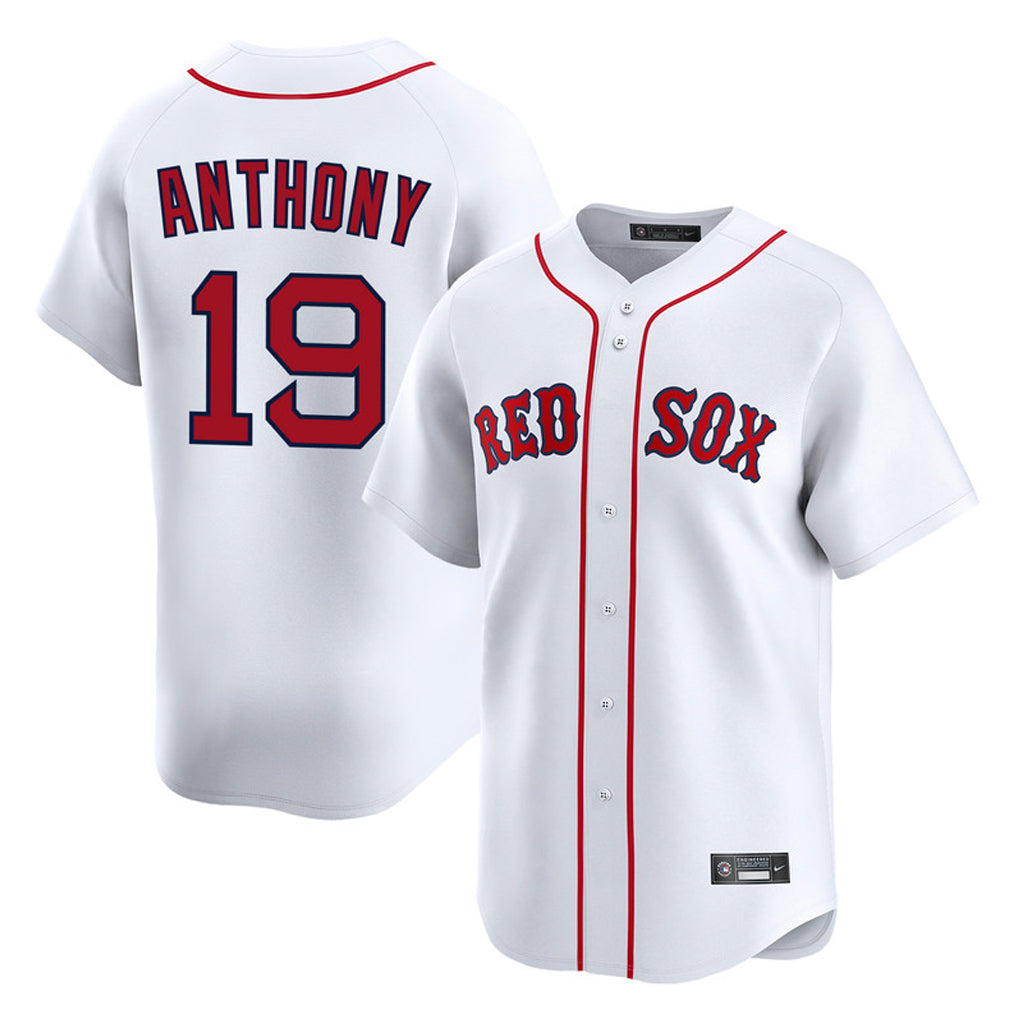 Odoa B.Red Sox #19 Roman Anthony Player White Limited Home Game Stitched Jerseys