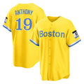Odoa B.Red Sox #19 Roman Anthony Player Yellow Home Game Stitched Jerseys