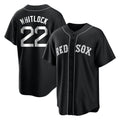 Odoa B.Red Sox #22 Garrett Whitlock Player Black Home Game Stitched Jerseys