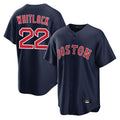 Odoa B.Red Sox #22 Garrett Whitlock Player Navy Home Game Stitched Jerseys