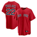 Odoa B.Red Sox #22 Garrett Whitlock Player Red Home Game Stitched Jerseys