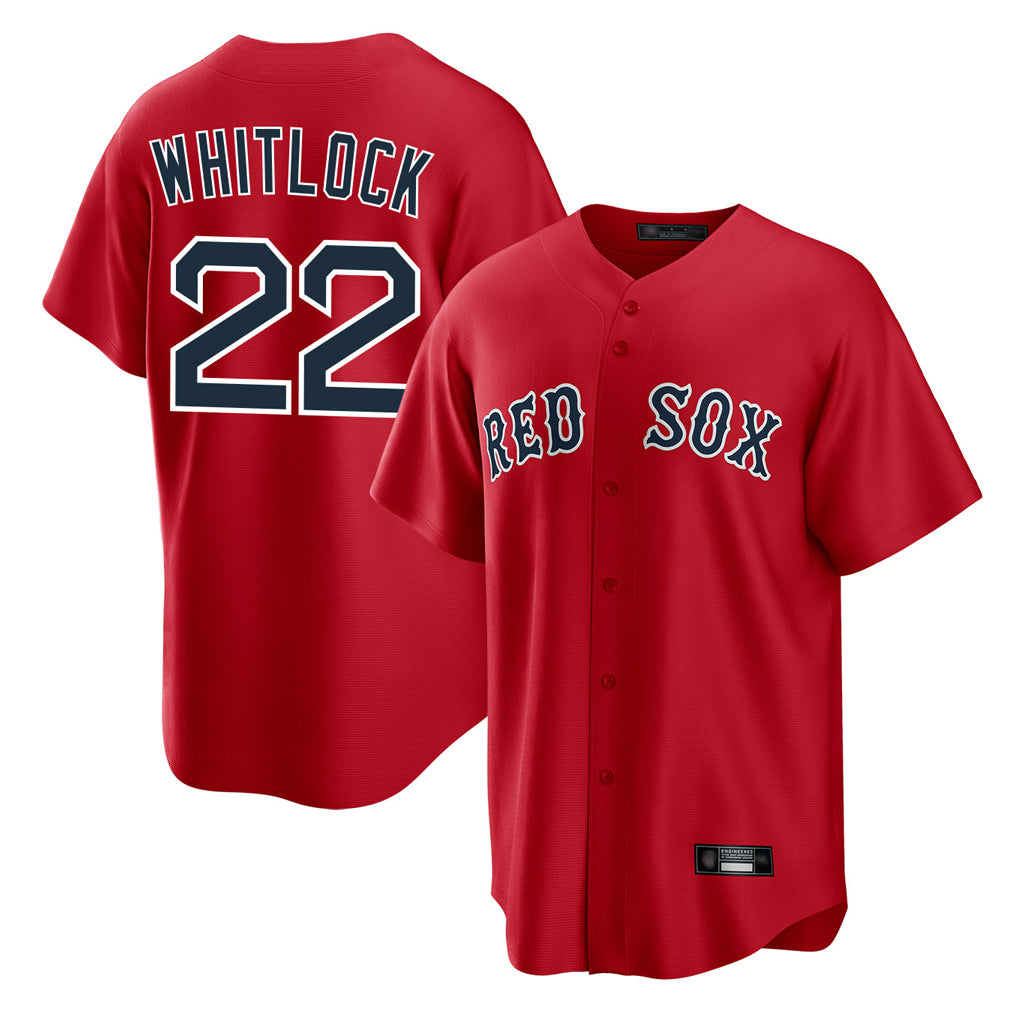 Odoa B.Red Sox #22 Garrett Whitlock Player Red Home Game Stitched Jerseys