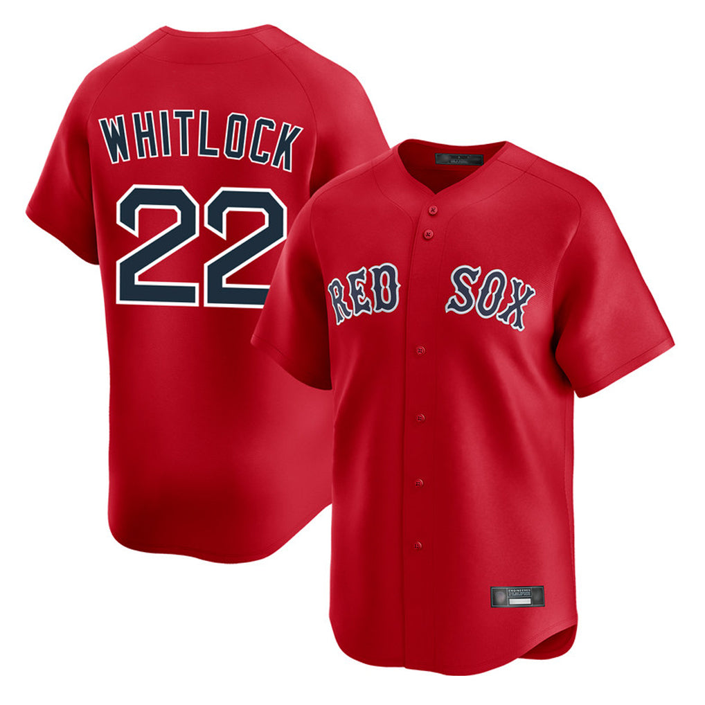 Odoa B.Red Sox #22 Garrett Whitlock Player Red Limited Home Game Stitched Jerseys