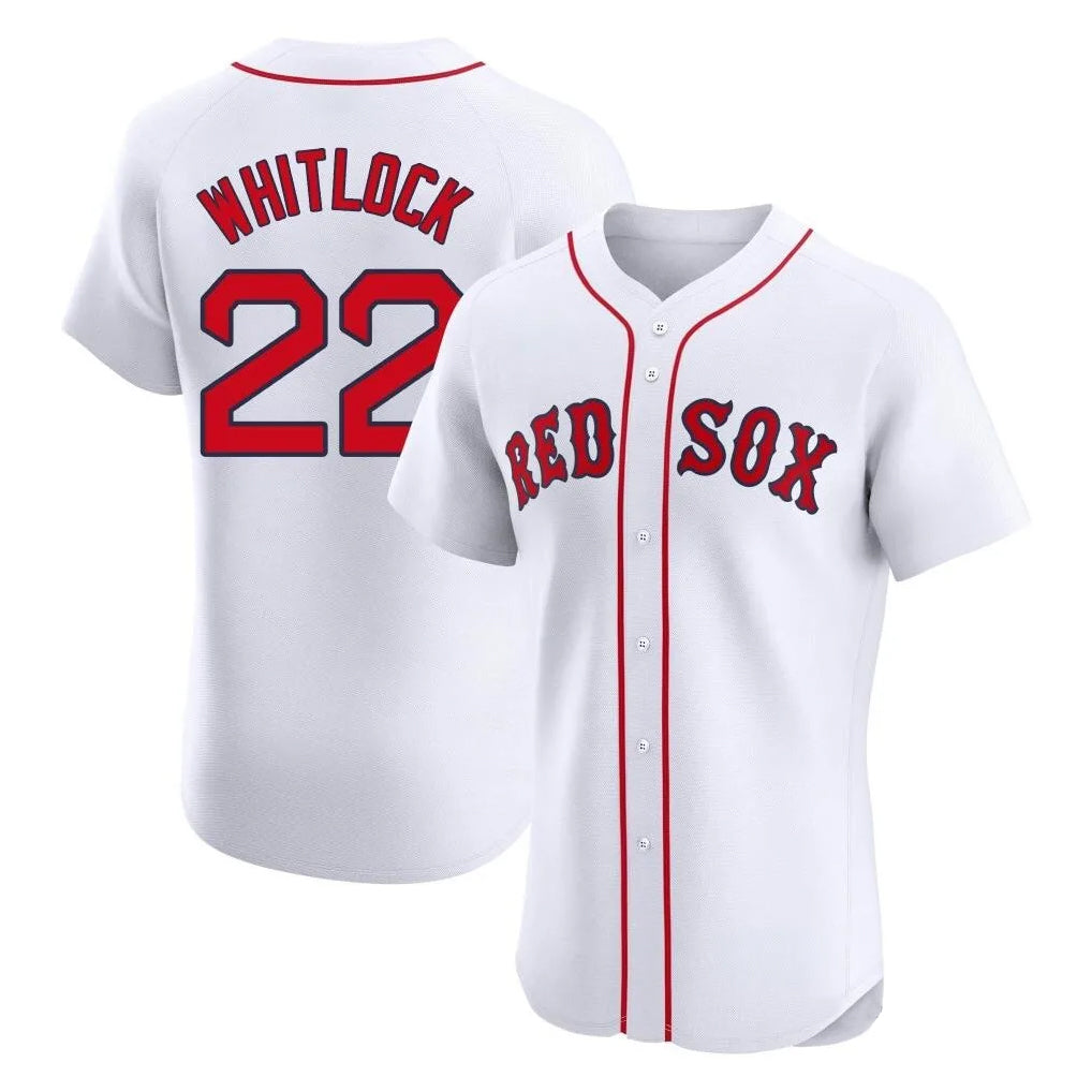 Odoa B.Red Sox #22 Garrett Whitlock Player White Limited Elite Home Game Stitched Jerseys