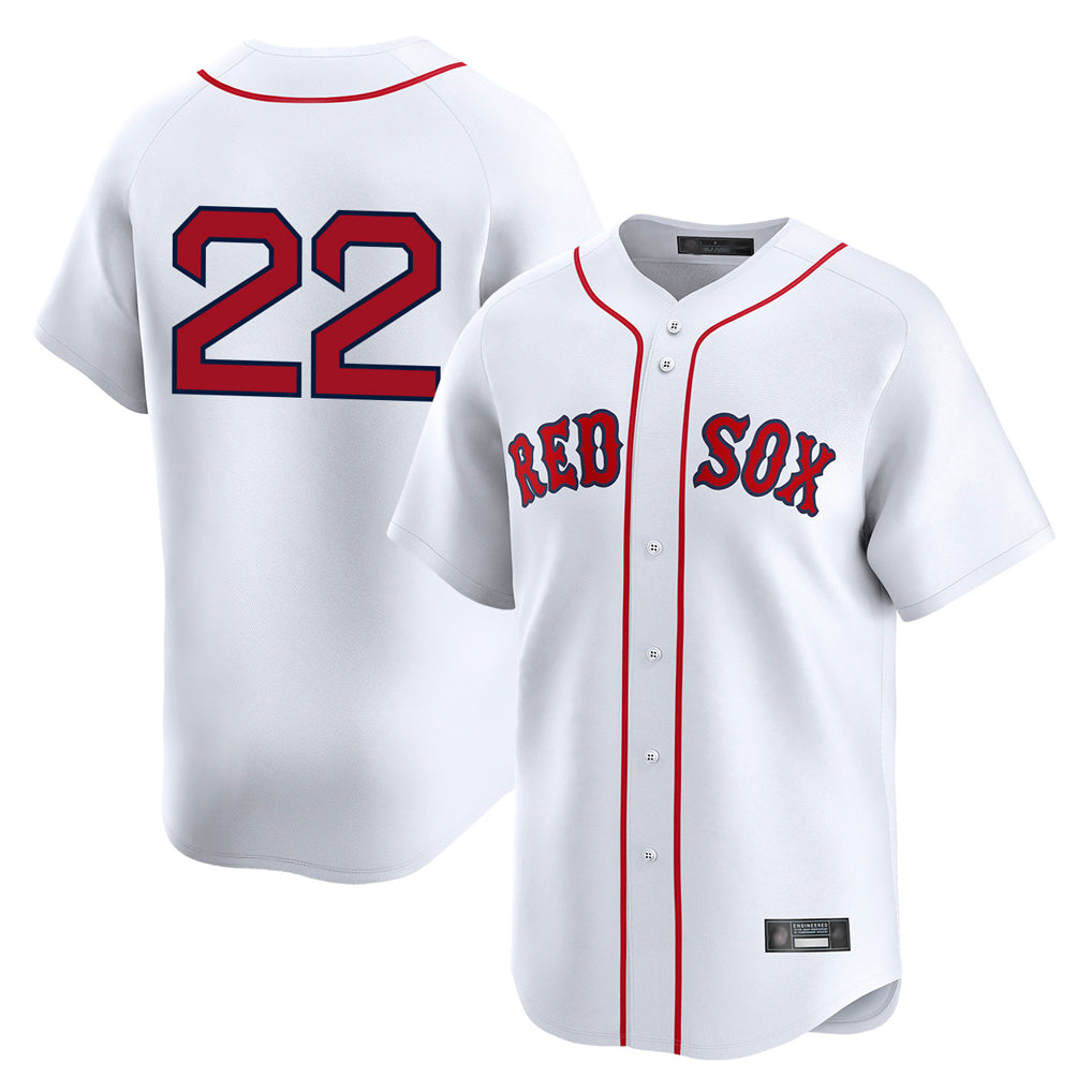 Odoa B.Red Sox #22 Garrett Whitlock Player White Limited Home Game Stitched Jerseys
