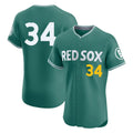 Odoa B.Red Sox #34 David Ortiz Player Green City Connect Limited Elite Home Game Stitched Jerseys