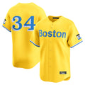 Odoa B.Red Sox #34 David Ortiz Player Yellow Limited Home Game Stitched Jerseys