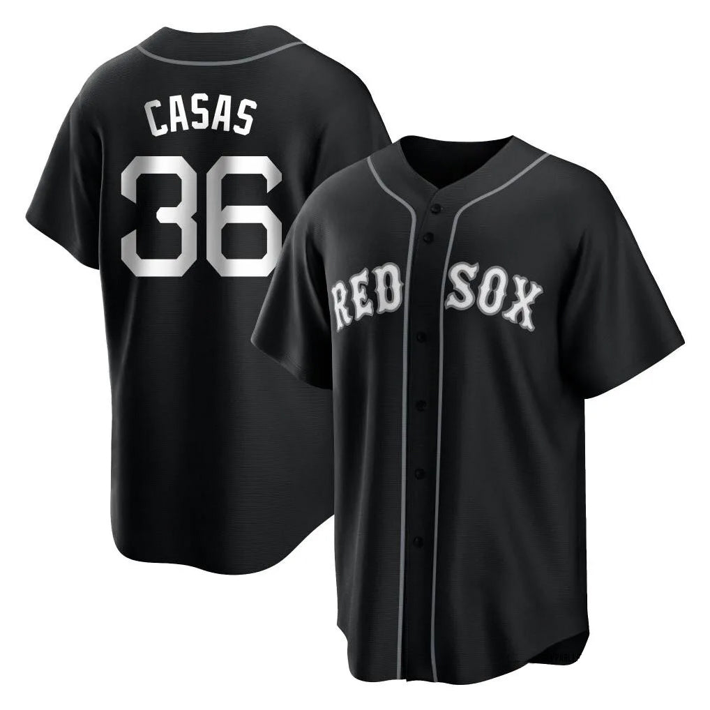 Odoa B.Red Sox #36 Triston Casas Player Black Home Game Stitched Jerseys