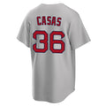 Odoa B.Red Sox #36 Triston Casas Player Gray Road Home Game Stitched Jersey