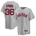 Odoa B.Red Sox #36 Triston Casas Player Gray Road Home Game Stitched Jersey