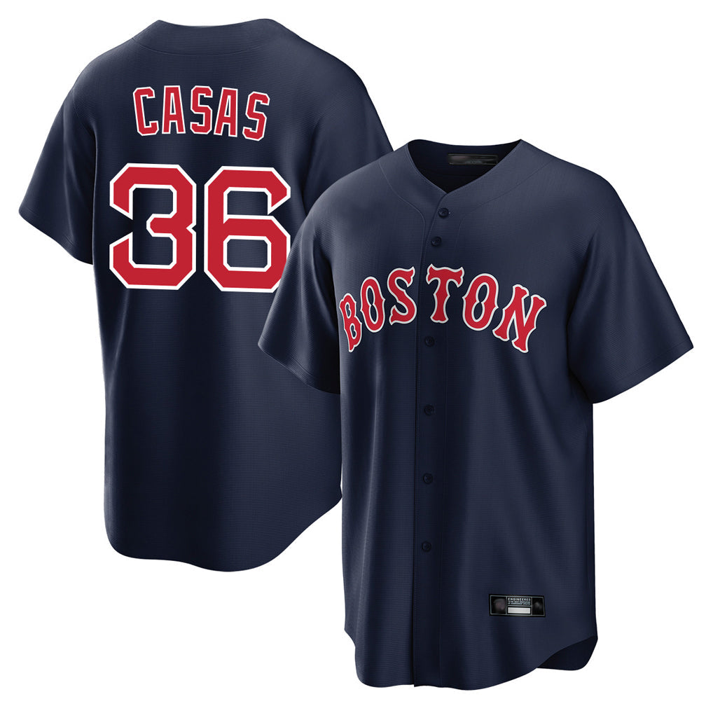 Odoa B.Red Sox #36 Triston Casas Player Navy Home Game Stitched Jersey