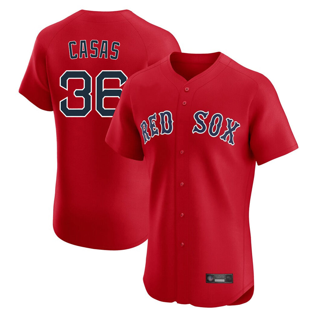Odoa B.Red Sox #36 Triston Casas Player Red Limited Elite Home Game Stitched Jersey