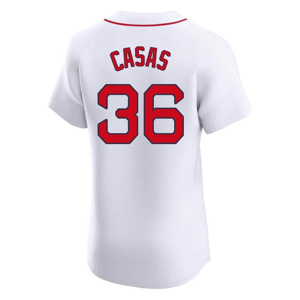 Odoa B.Red Sox #36 Triston Casas Player White Limited Elite Home Game Stitched Jerseys