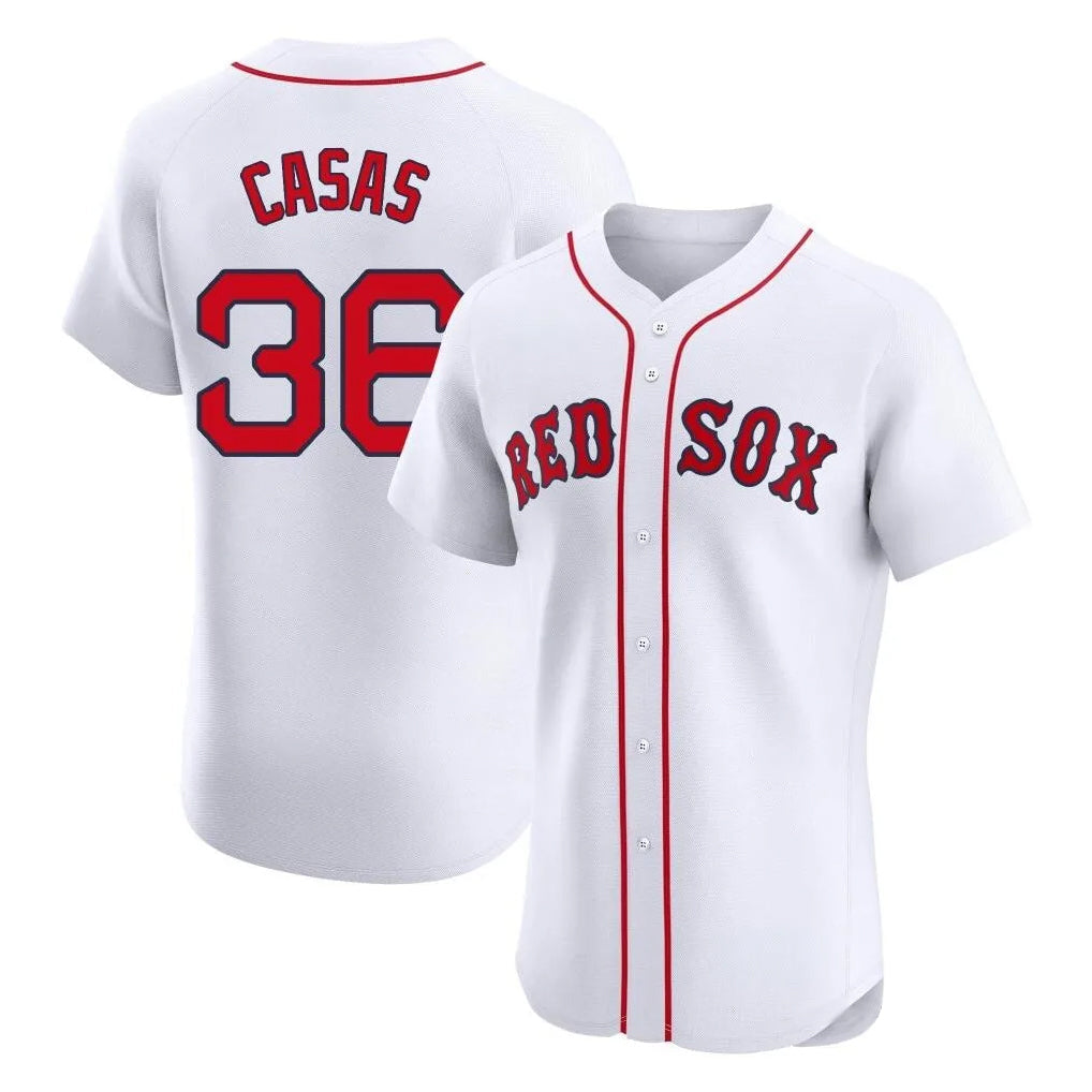 Odoa B.Red Sox #36 Triston Casas Player White Limited Elite Home Game Stitched Jersey