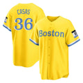 Odoa B.Red Sox #36 Triston Casas Player Yellow Home Game Stitched Jersey