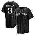 Odoa B.Red Sox #3 Ceddanne Rafaela Player Black Home Game Stitched Jerseys