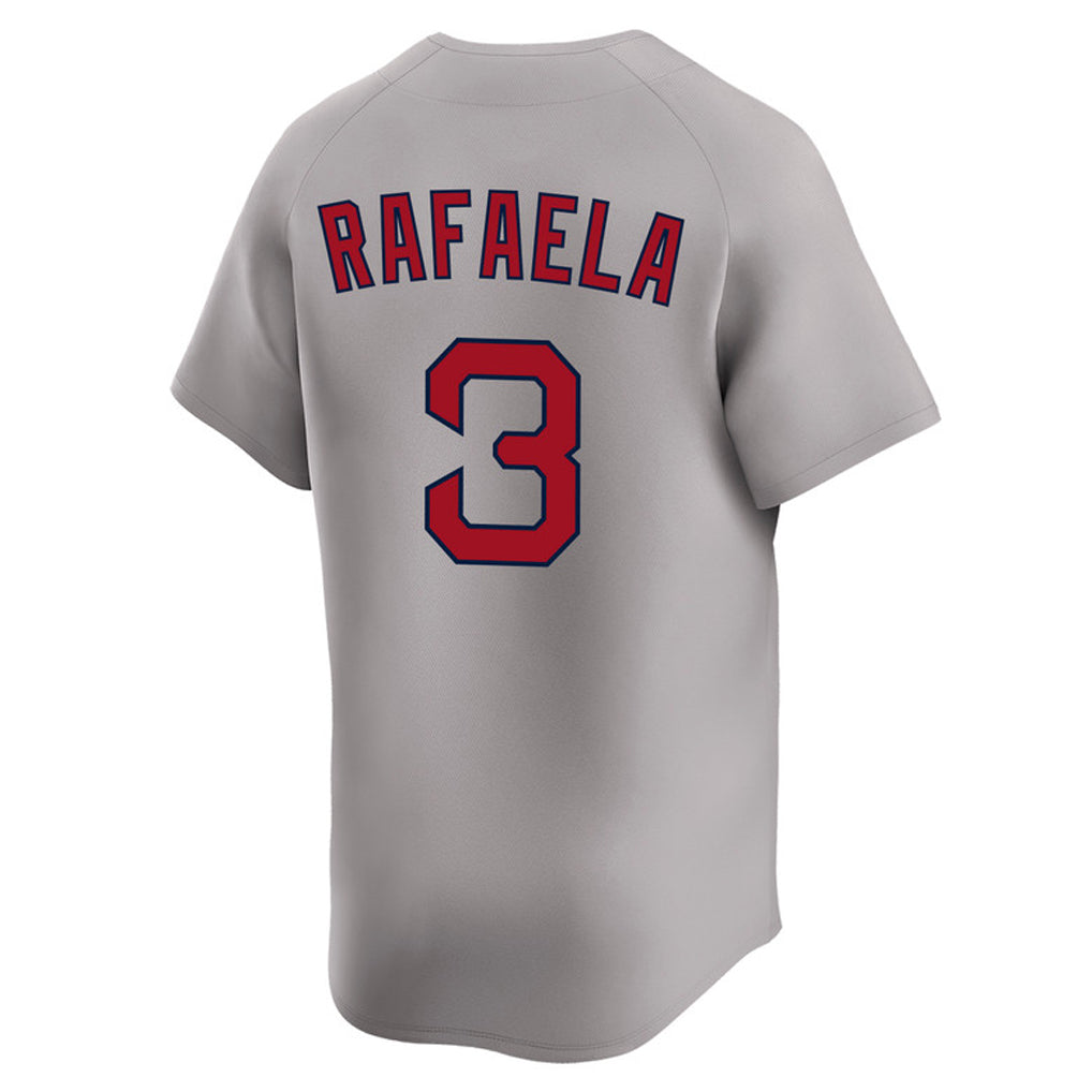 Odoa B.Red Sox #3 Ceddanne Rafaela Player Gray Road Limited Home Game Stitched Jerseys