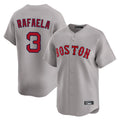 Odoa B.Red Sox #3 Ceddanne Rafaela Player Gray Road Limited Home Game Stitched Jersey