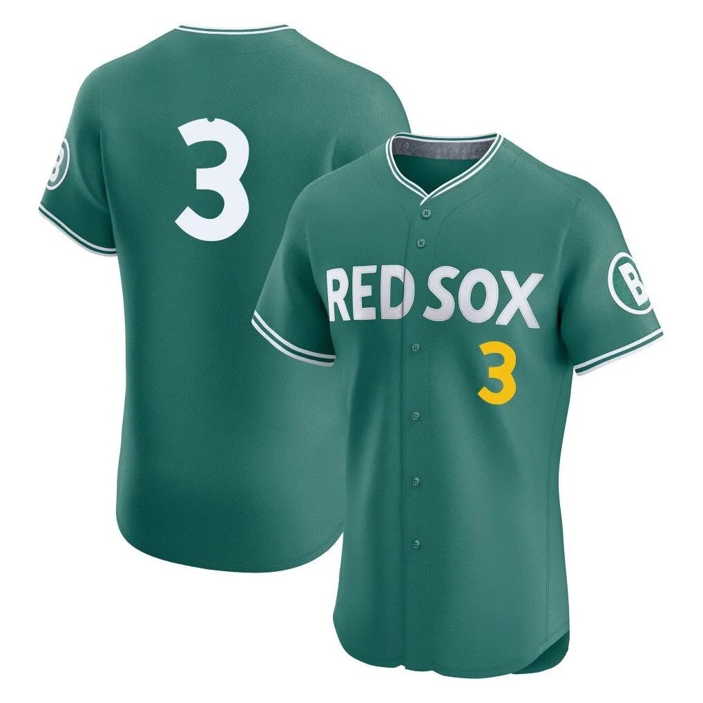 Odoa B.Red Sox #3 Ceddanne Rafaela Player Green City Connect Limited Elite Home Game Stitched Jersey