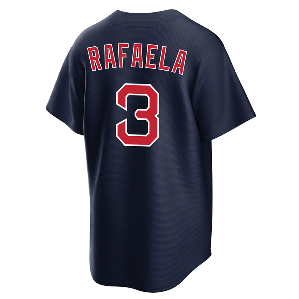Odoa B.Red Sox #3 Ceddanne Rafaela Player Navy Home Game Stitched Jerseys