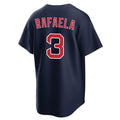 Odoa B.Red Sox #3 Ceddanne Rafaela Player Navy Home Game Stitched Jerseys