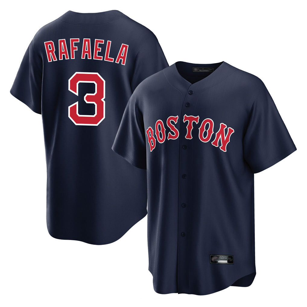Odoa B.Red Sox #3 Ceddanne Rafaela Player Navy Home Game Stitched Jersey