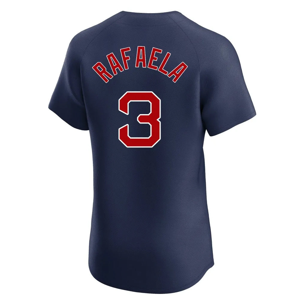 Odoa B.Red Sox #3 Ceddanne Rafaela Player Navy Limited Elite Home Game Stitched Jerseys