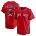 Odoa B.Red Sox #3 Ceddanne Rafaela Player Red Limited Home Game Stitched Jersey