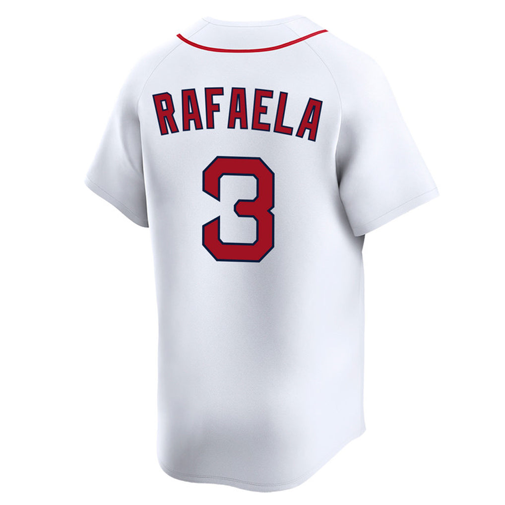 Odoa B.Red Sox #3 Ceddanne Rafaela Player White Limited Home Game Stitched Jerseys