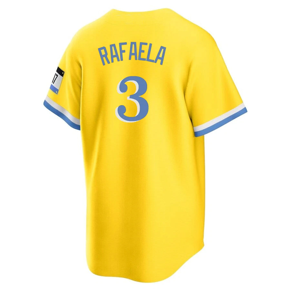 Odoa B.Red Sox #3 Ceddanne Rafaela Player Yellow Home Game Stitched Jerseys