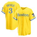 Odoa B.Red Sox #3 Ceddanne Rafaela Player Yellow Home Game Stitched Jersey