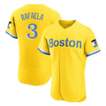 Odoa B.Red Sox #3 Ceddanne Rafaela Player Yellow Limited Elite Home Game Stitched Jersey