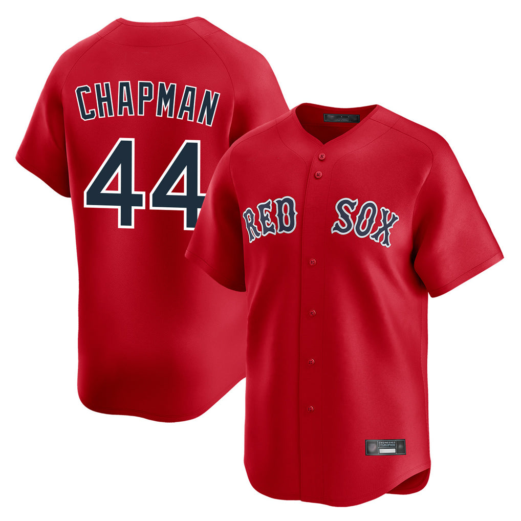 Odoa B.Red Sox #44 Aroldis Chapman Player Red Limited Home Game Stitched Jerseys