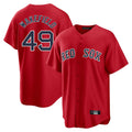 Odoa B.Red Sox #49 Tim Wakefield Player Red Home Game Stitched Jerseys