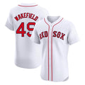 Odoa B.Red Sox #49 Tim Wakefield Player White Limited Elite Home Game Stitched Jerseys