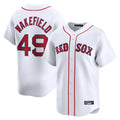 Odoa B.Red Sox #49 Tim Wakefield Player White Limited Home Game Stitched Jerseys
