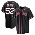 Odoa B.Red Sox #52 Wilyer Abreu Player Black Out Home Game Stitched Jerseys